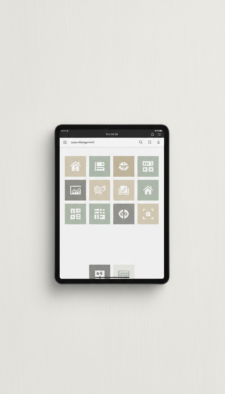 Digital Lease Management on Premium Tablet