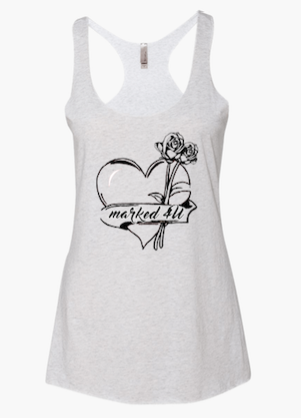 White Racerback Tank